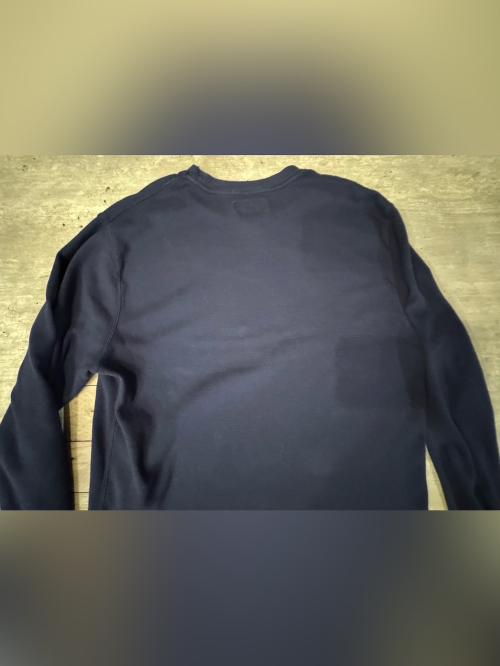 Polo Ralph Lauren Men’s XL Navy Thermal Waffle Knit Long Sleeve Shirt Pony Logo - Picture 8 of 16